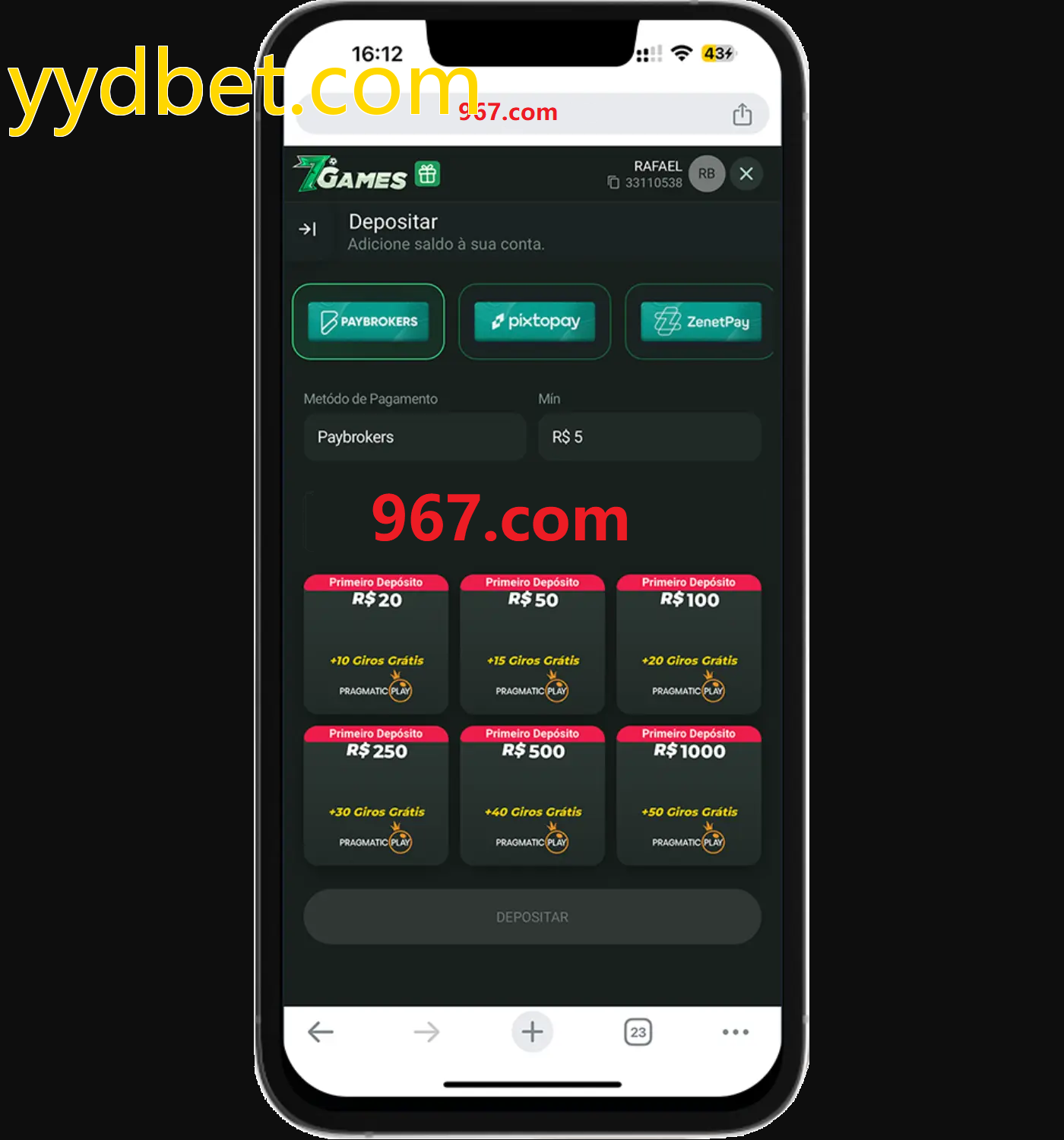 Baixe o aplicativo yydbet.com para jogar a qualquer momento